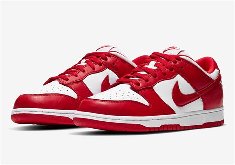 nike dunk rood wit|Nike dunk low red.